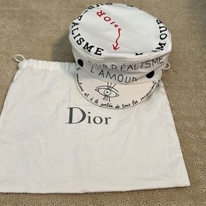 Dior L’ Amour White Hat Size 58